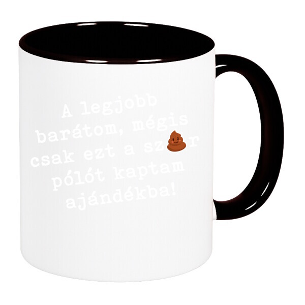 Színes fülű és belsejű bögre