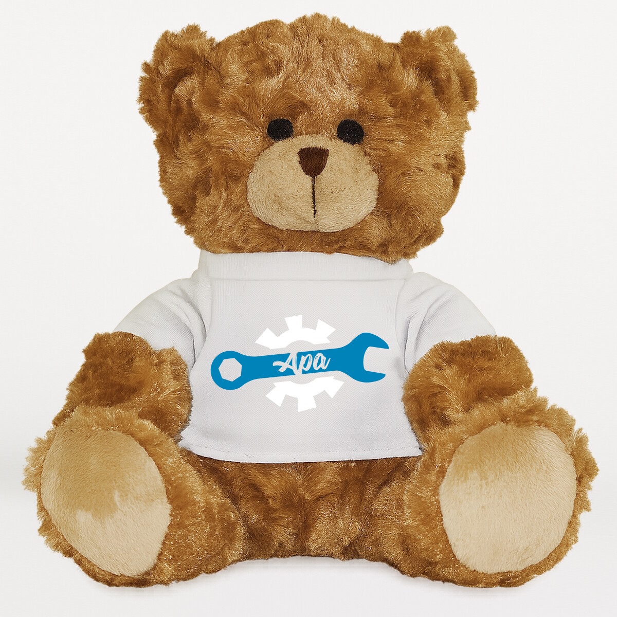 Plüssmaci egyedi pólóval