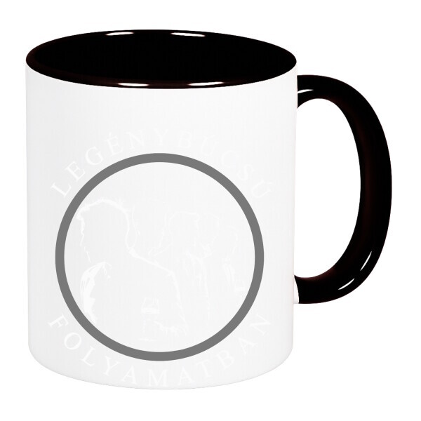 Színes fülű és belsejű bögre