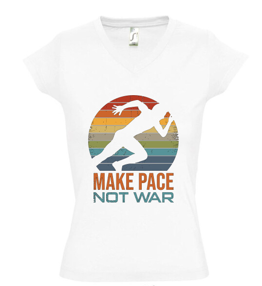 Női V nyakú póló