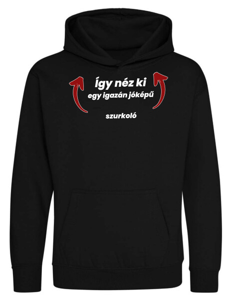 Kapucnis belebújós gyerek pulóver