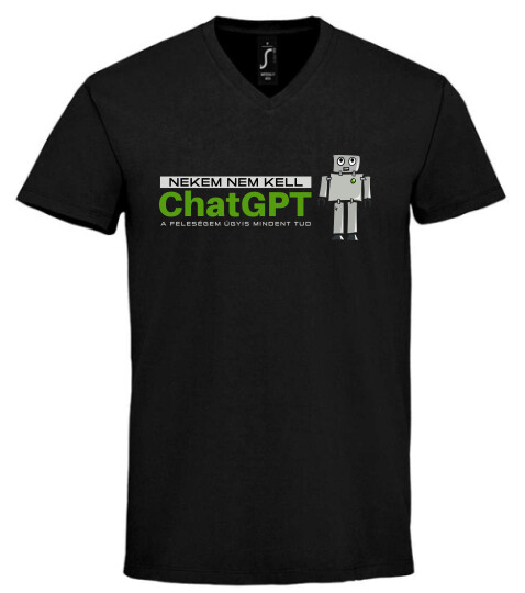 Unisex V nyakú póló