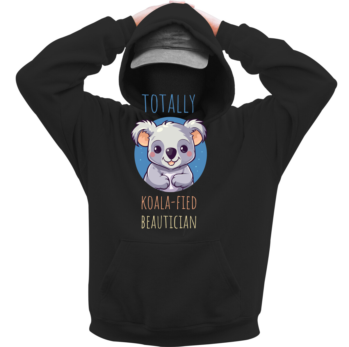 Kapucnis belebújós pulóver