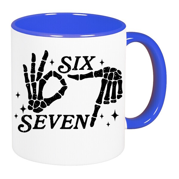 Színes fülű és belsejű bögre