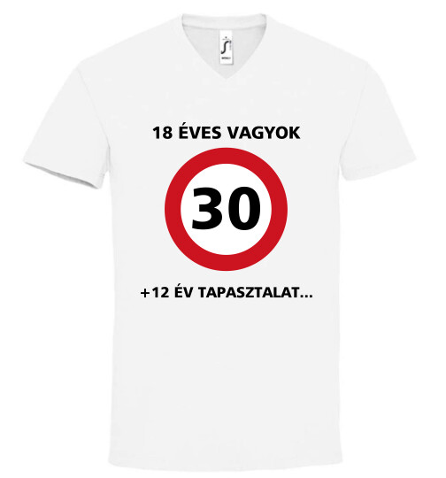 Unisex V nyakú póló