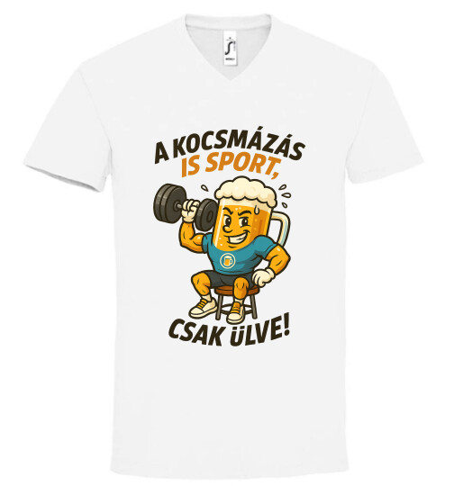 Unisex V nyakú póló