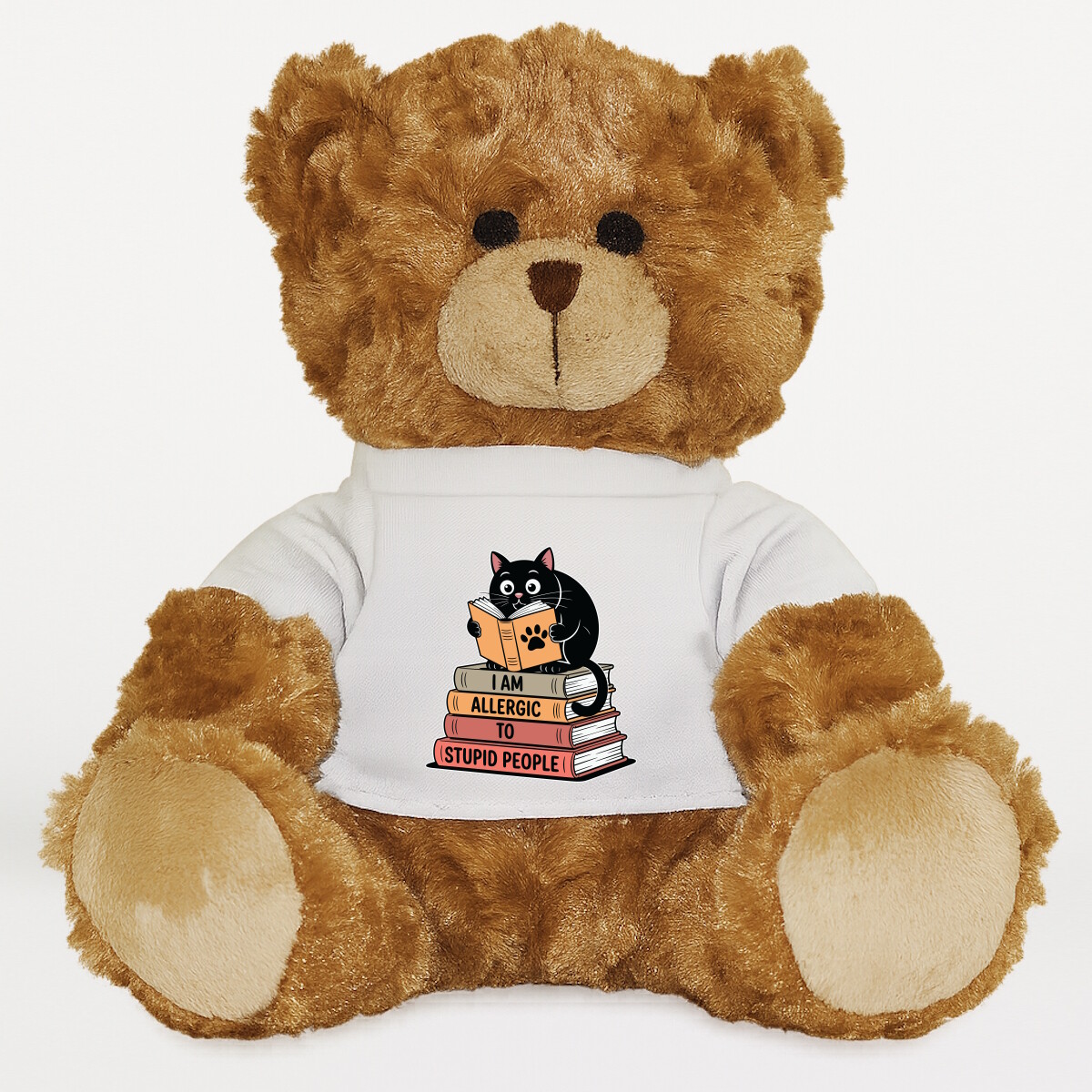 Plüssmaci egyedi pólóval