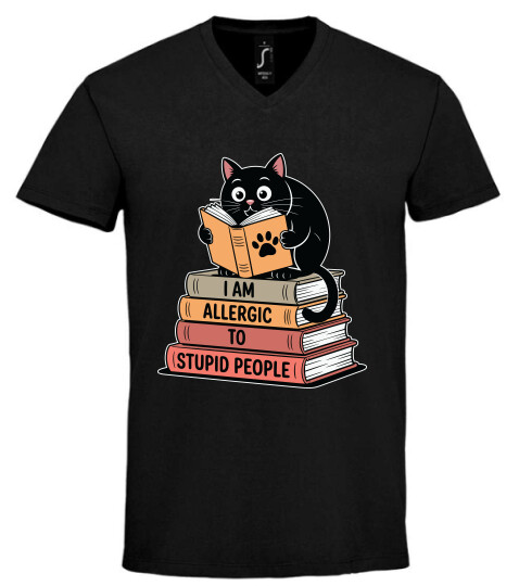 Unisex V nyakú póló