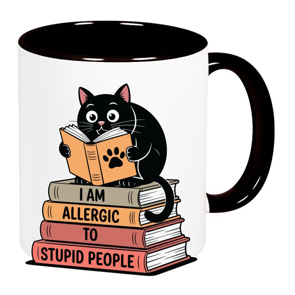 Színes fülű és belsejű bögre