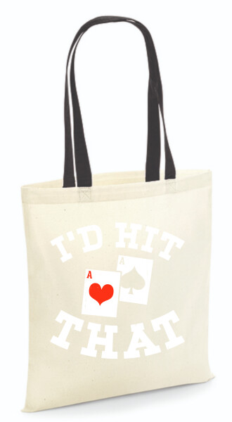 Vászontáska - színes fülű 