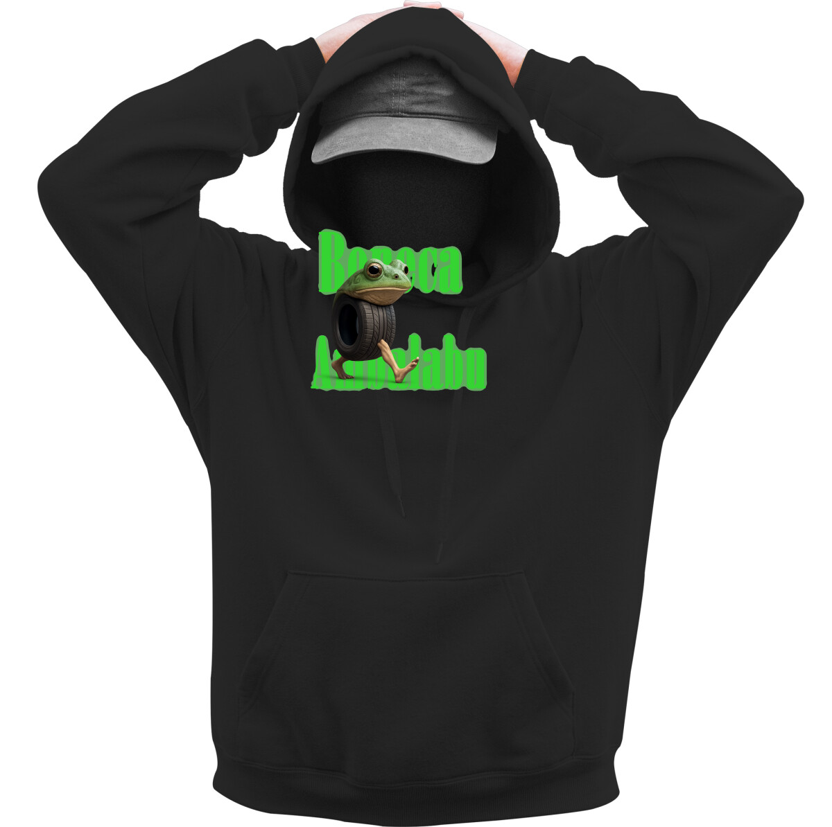 Kapucnis belebújós pulóver