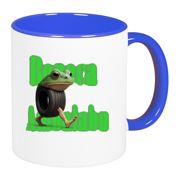 Színes fülű és belsejű bögre