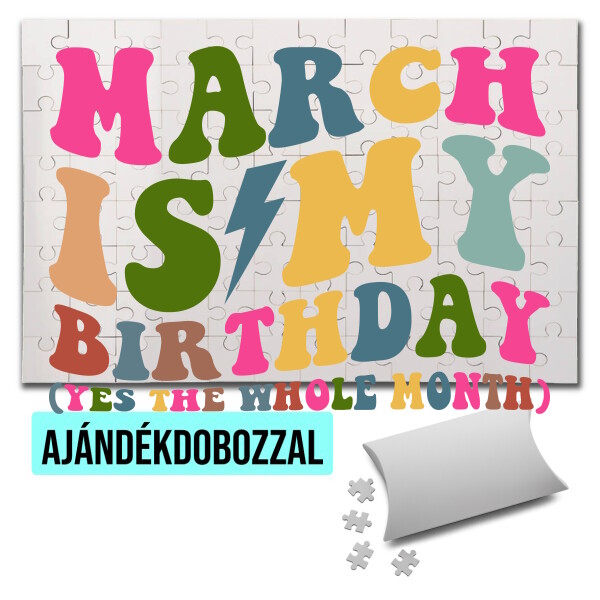 Puzzle - kirakó ajándékdobozzal