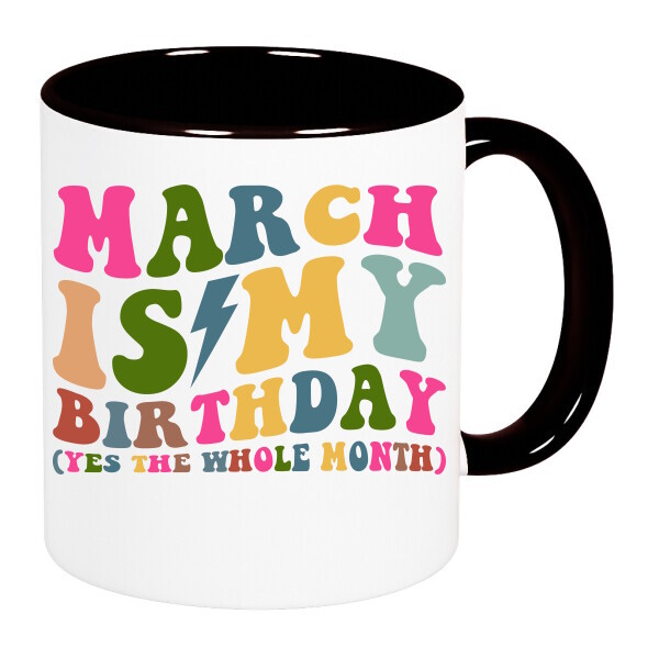 Színes fülű és belsejű bögre