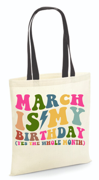 Vászontáska - színes fülű 