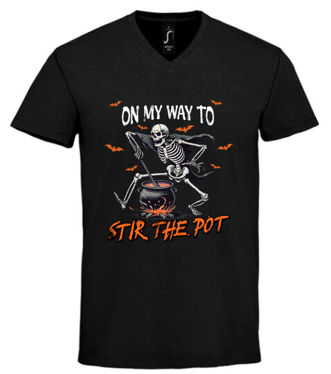 Unisex V nyakú póló