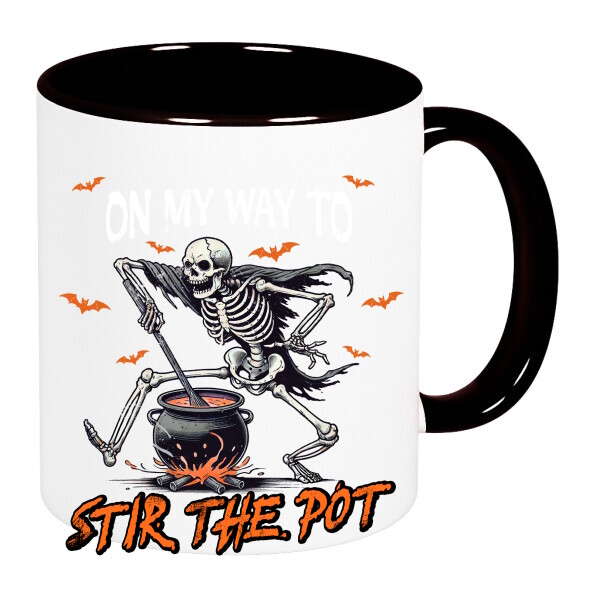 Színes fülű és belsejű bögre