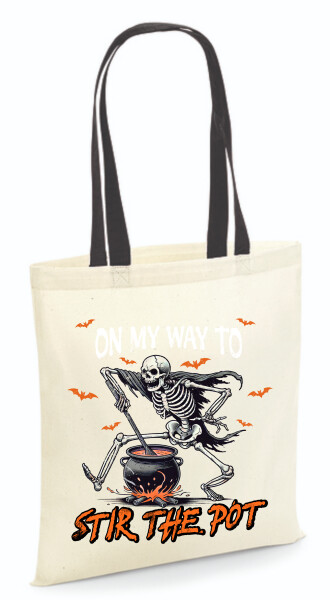 Vászontáska - színes fülű 