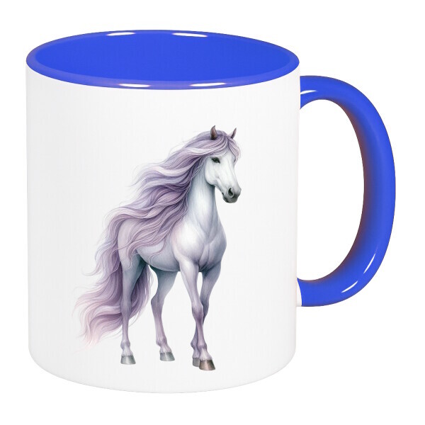 Színes fülű és belsejű bögre