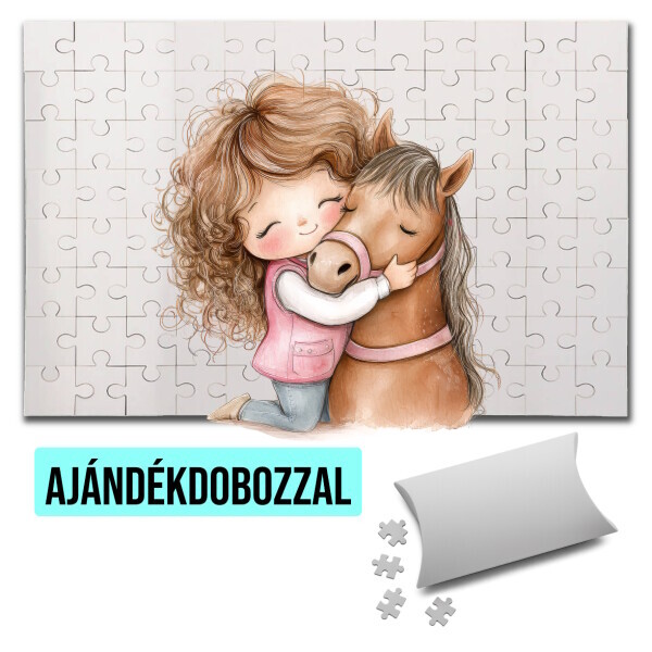 Puzzle - kirakó ajándékdobozzal