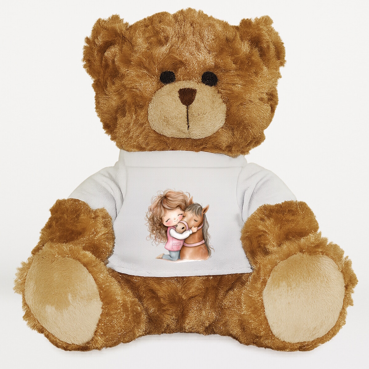 Plüssmaci egyedi pólóval