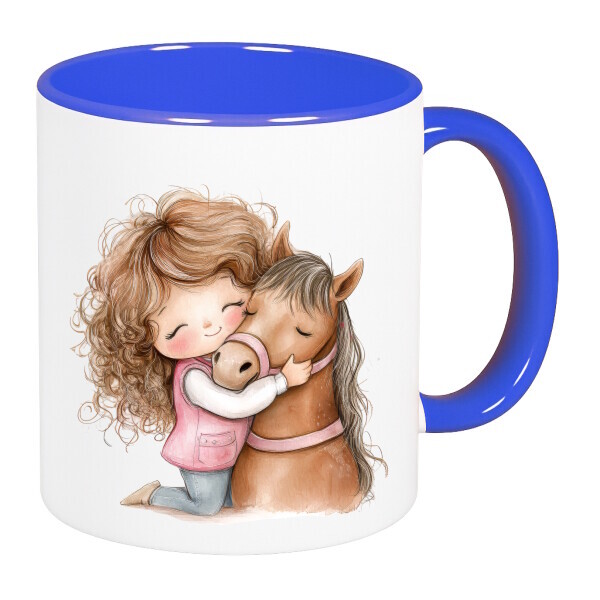 Színes fülű és belsejű bögre