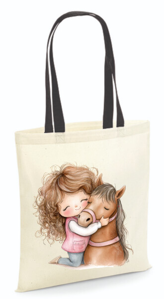 Vászontáska - színes fülű 