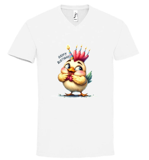 Unisex V nyakú póló