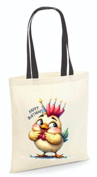 Vászontáska - színes fülű 