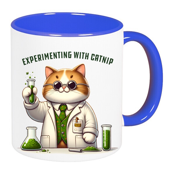 Színes fülű és belsejű bögre