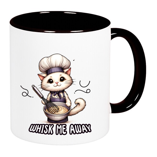 Színes fülű és belsejű bögre