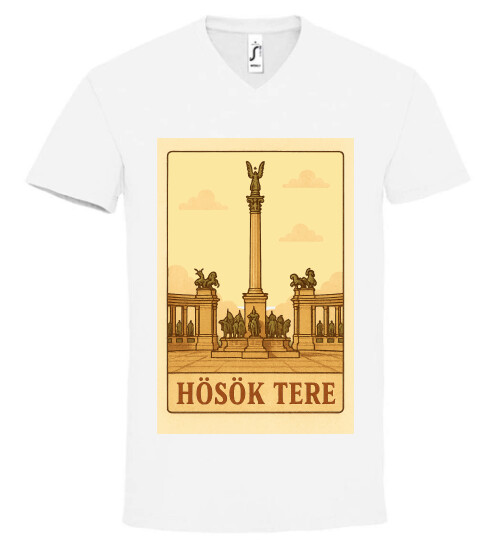 Unisex V nyakú póló