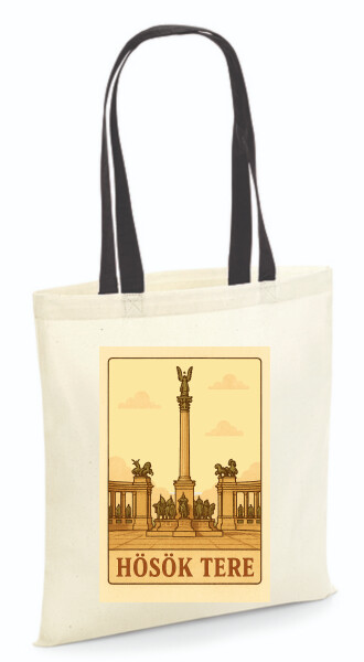 Vászontáska - színes fülű 