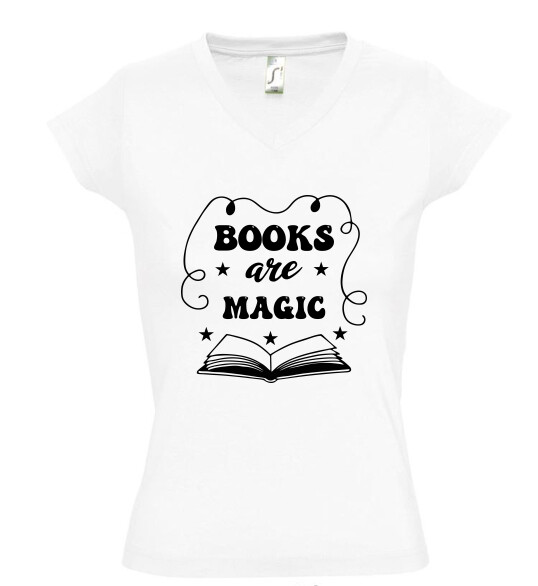 Női V nyakú póló