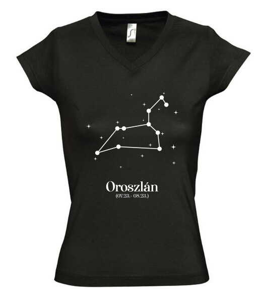 Női V nyakú póló