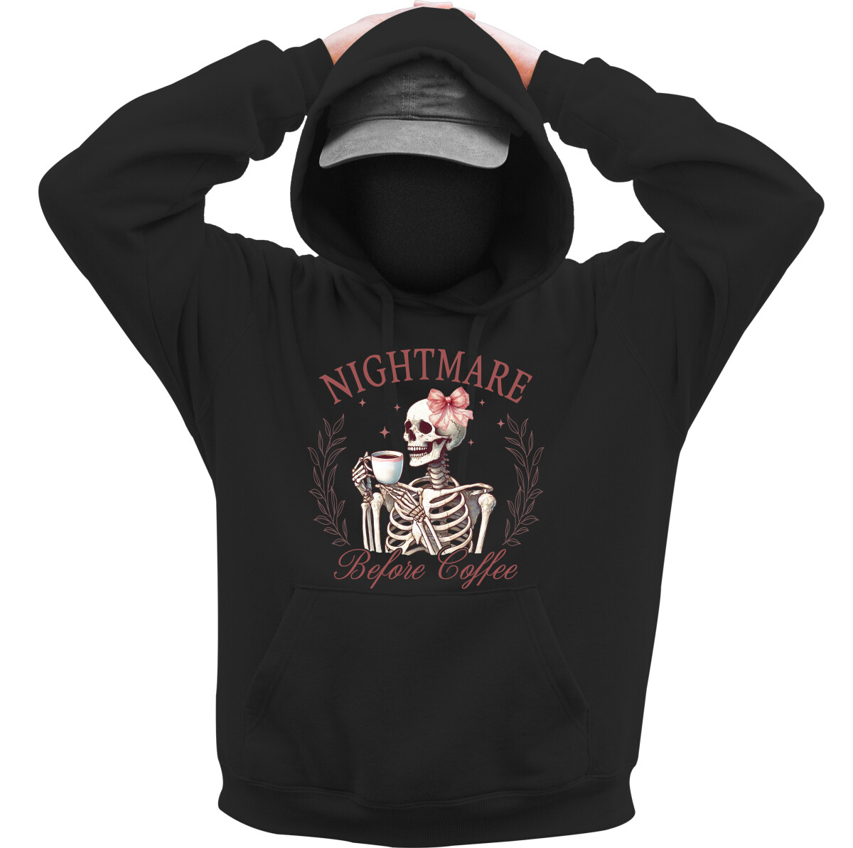 Kapucnis belebújós pulóver