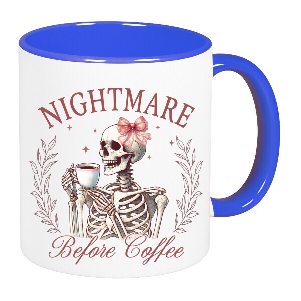 Színes fülű és belsejű bögre