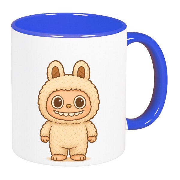 Színes fülű és belsejű bögre