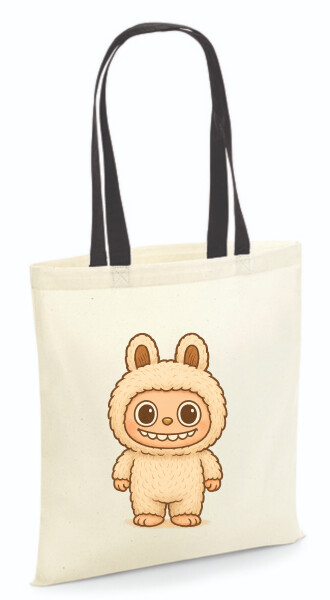 Vászontáska - színes fülű 