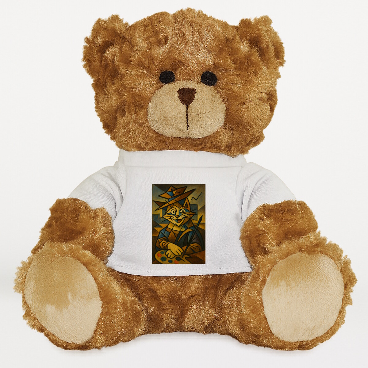 Plüssmaci egyedi pólóval