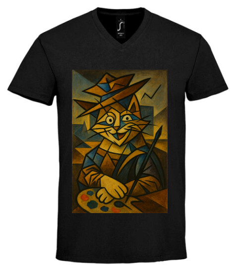 Unisex V nyakú póló