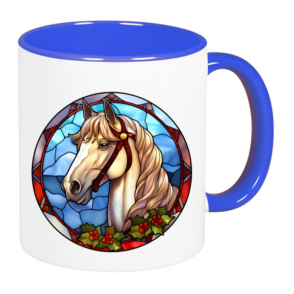 Színes fülű és belsejű bögre