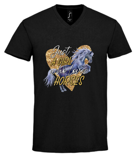 Unisex V nyakú póló