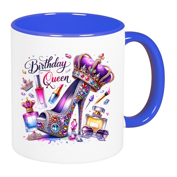 Színes fülű és belsejű bögre