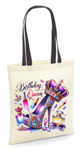 Vászontáska - színes fülű 