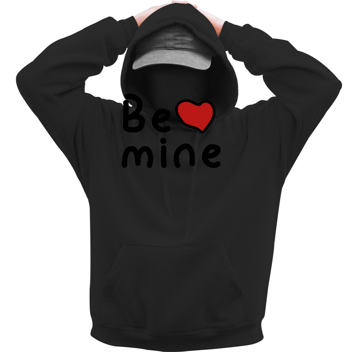 Kapucnis belebújós pulóver