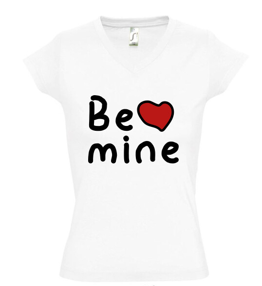 Női V nyakú póló