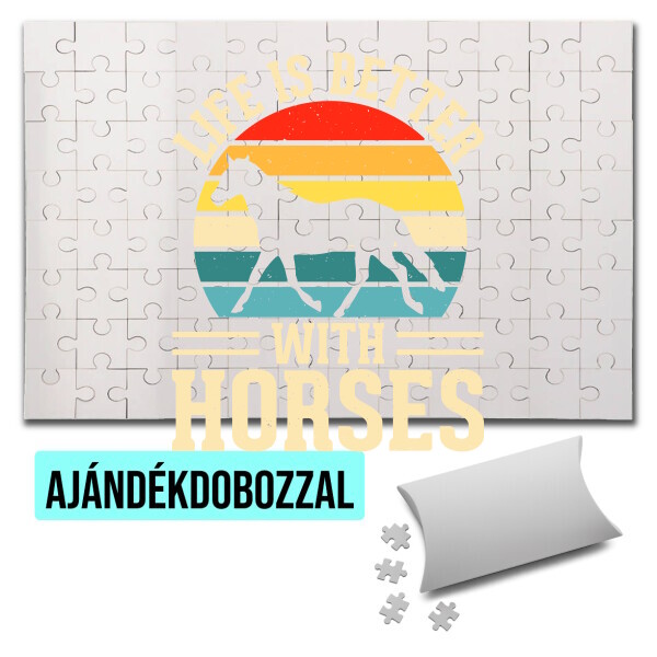 Puzzle - kirakó ajándékdobozzal