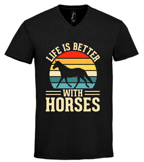 Unisex V nyakú póló