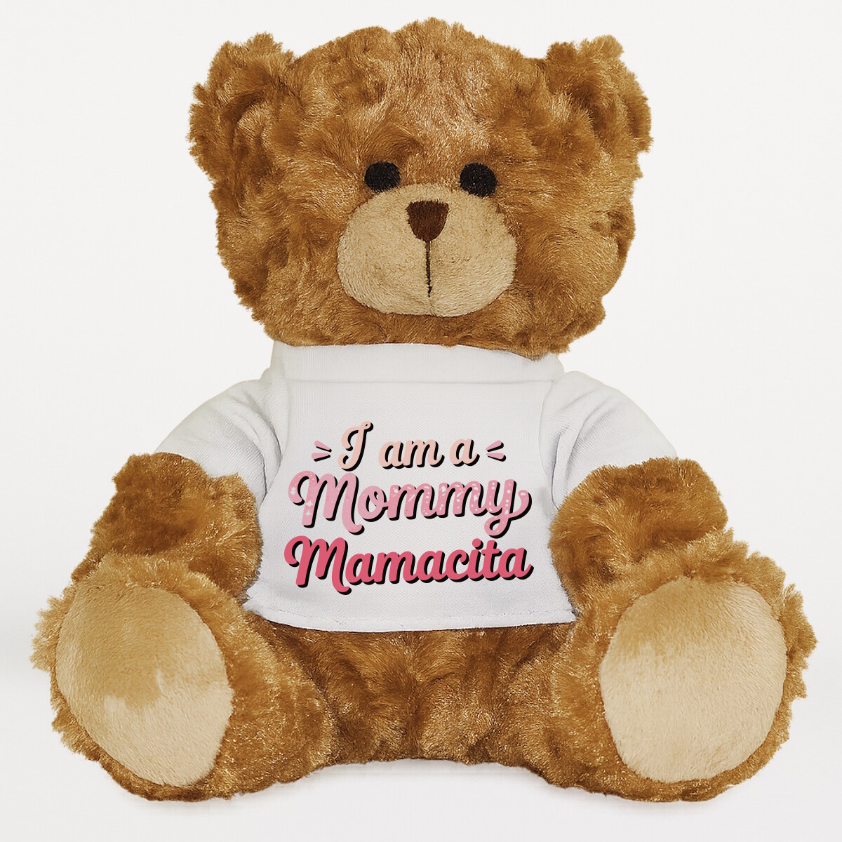 Plüssmaci egyedi pólóval